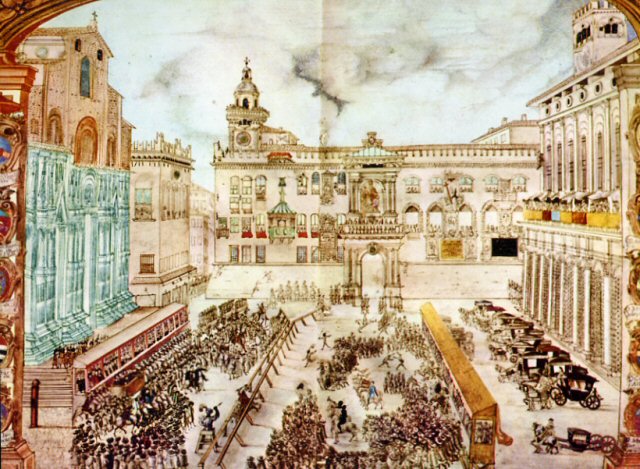 Festeggiamenti in Piazza Maggiore